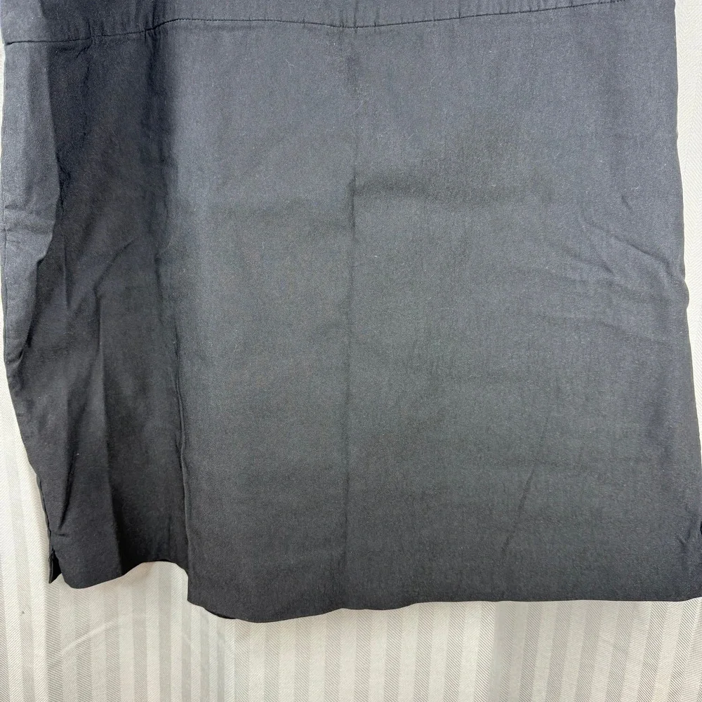 Charter Club Women‎ Black A-Line Skirt Size 12 Professional office dark academia